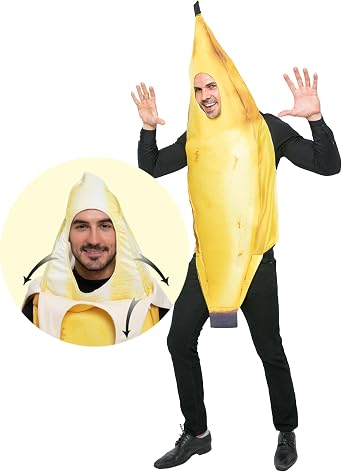 Spooktacular Creations Realistic Banana Costume for Adult Halloween Costume, Theater Plays, Outdoor Activity