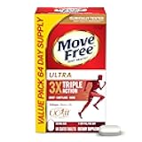 Move Free Ultra Triple Action Joint Support Supplement - Type II Collagen Boron & Hyaluronic Acid - Supports Joint Comfort, Cartiliage & Bones in 1 Tiny Pill Per Day, 64 Tablets (64 servings)*