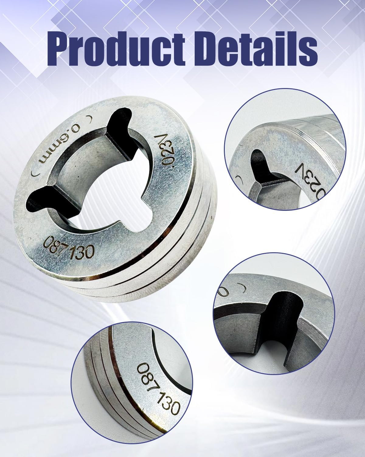 0.6mm/0.023 V-Groove Drive Roll Fits for Millermatic 200 210 212 250 251 252 Replace 87131 087131