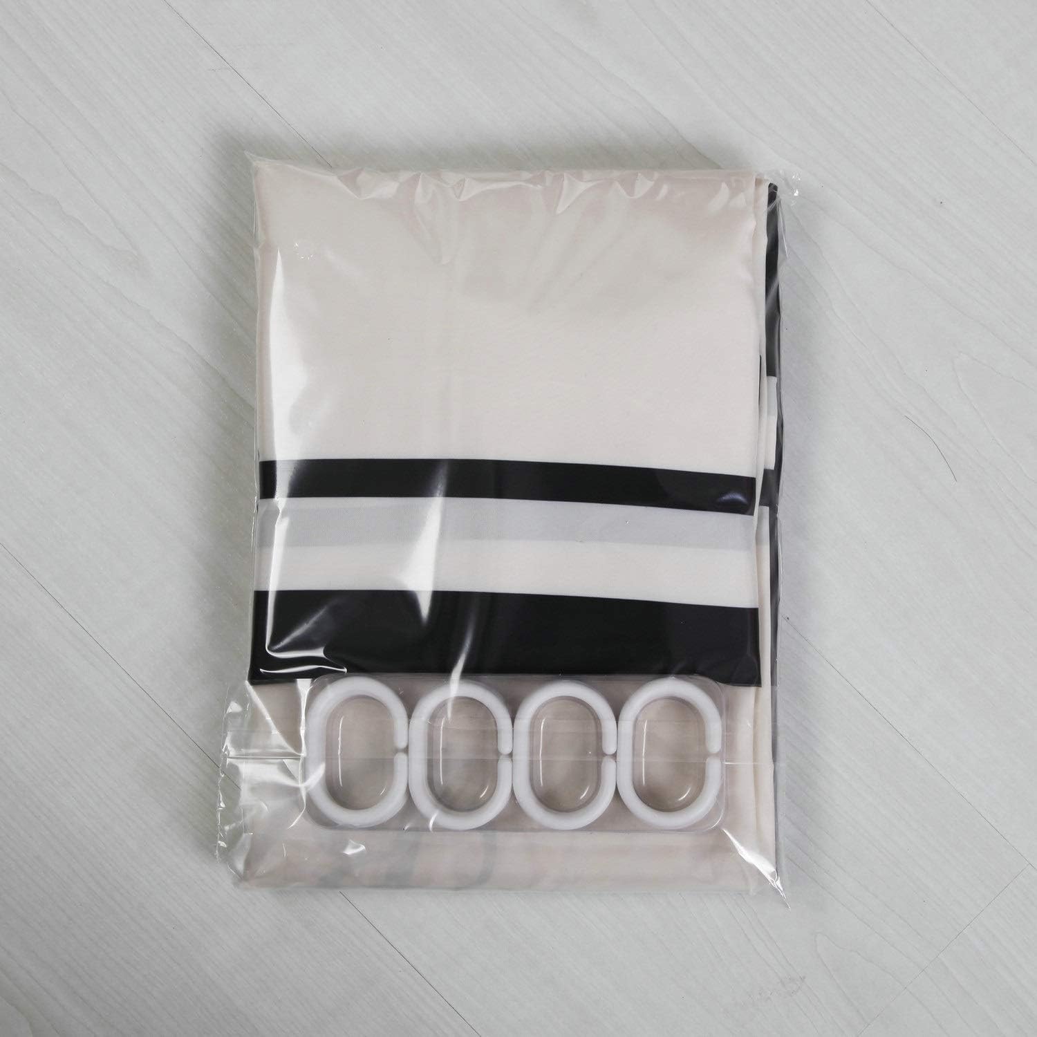 Shower Curtain Liner – Apricot Striped Polyester Fabric Bathroom Curtain Shower Curtain Washable Skidproof Bath Accessories (Size : 150 * 180cm) (OneColor 200 * 180cm)