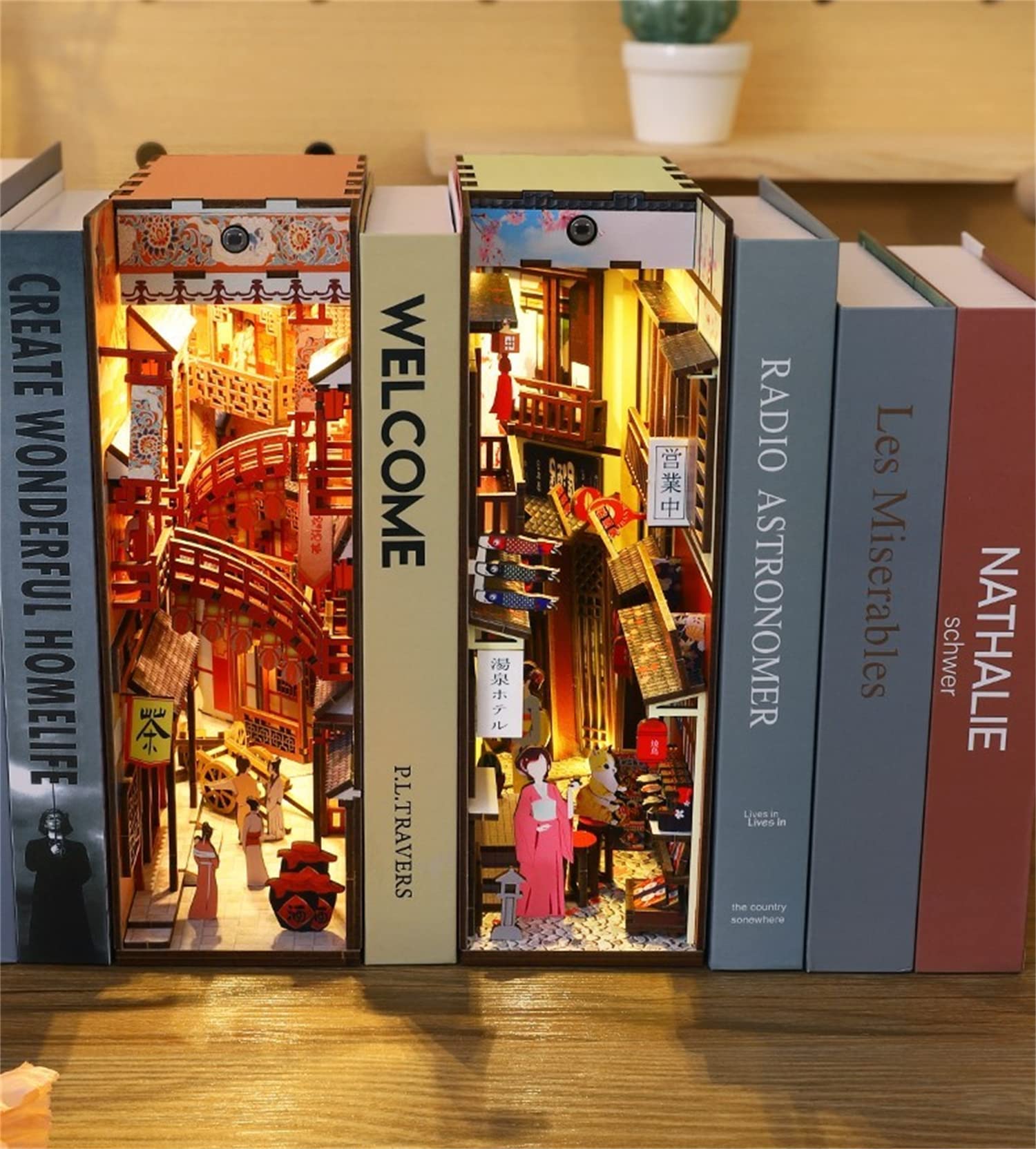 Amazon | Flever ドールハウス DIY ブックヌーク ミニチュアキット DIY