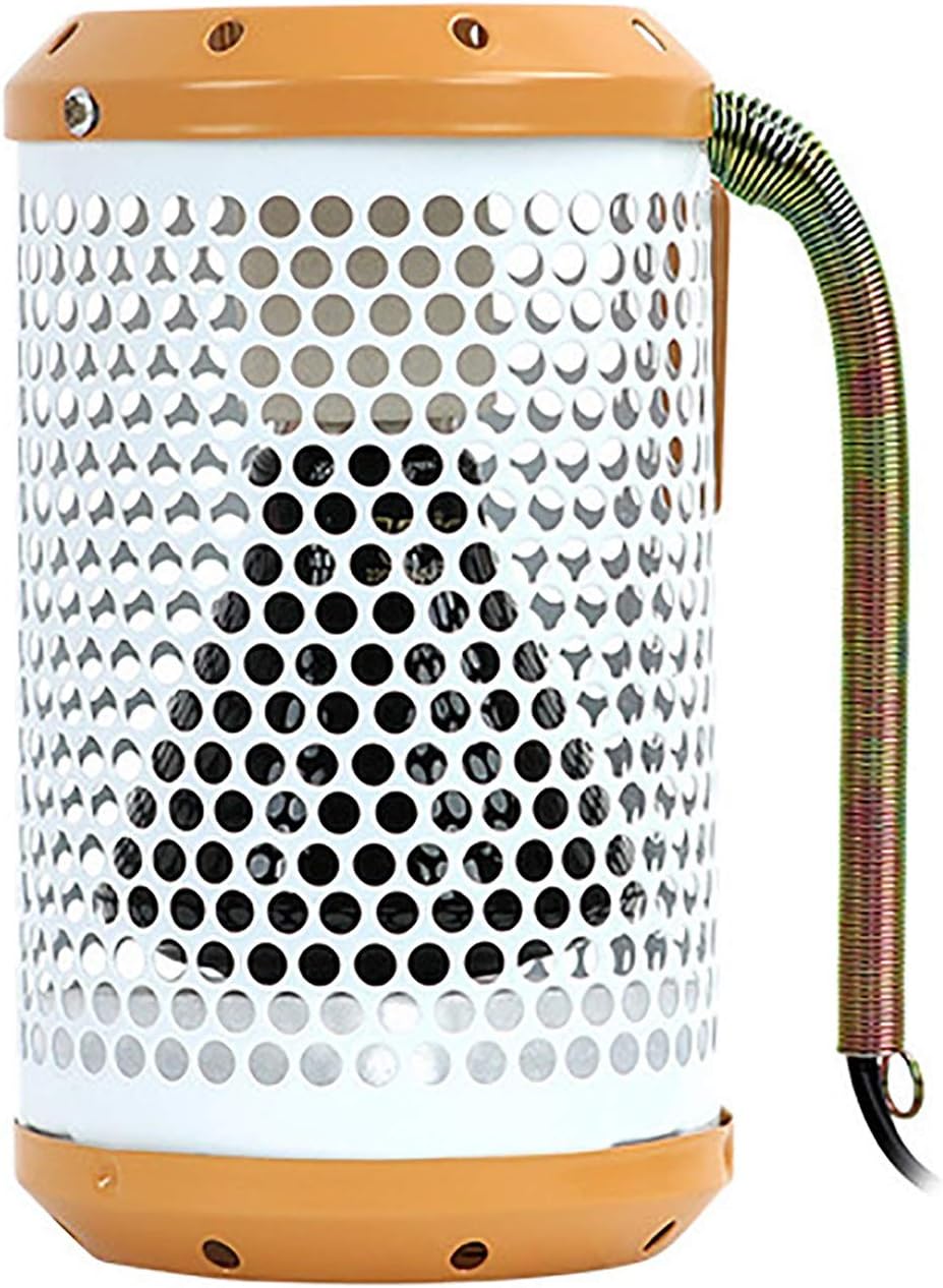 ペット両生類ヘビトカゲタートル用セラミックヒートランプホルダーアンチ火傷ヒーターガードヒーターランプシェード爬虫類 チキンヒーターライト Color 10x10x18cm Size 価格 Yellow