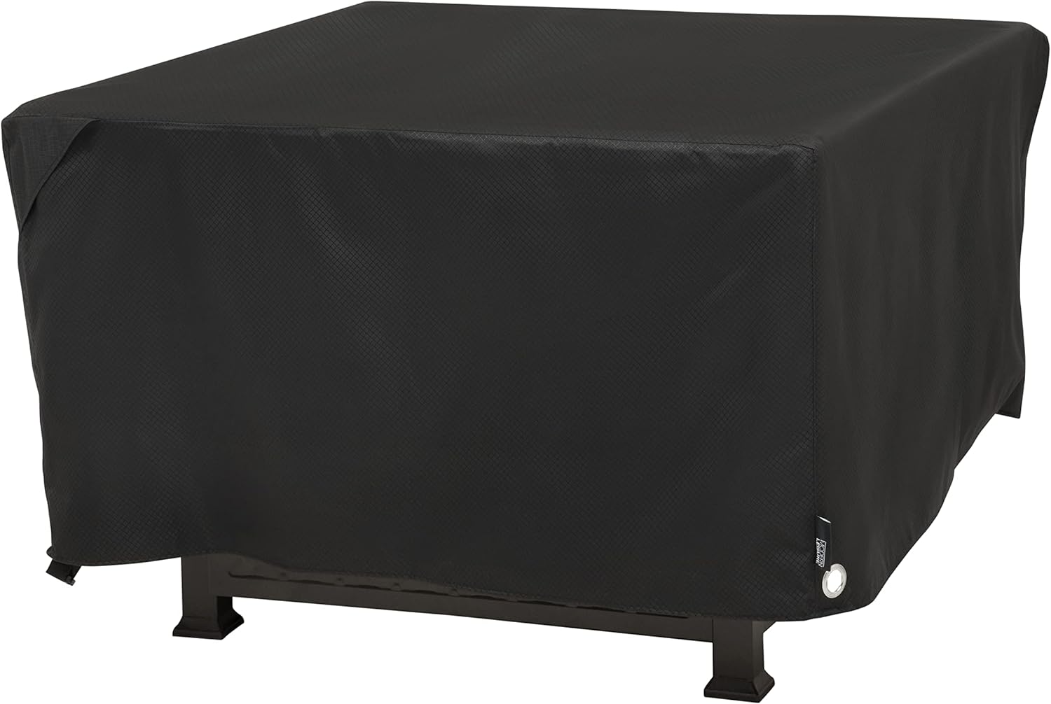 Modern Leisure Black Diamond Square Fire Pit Table Cover, Waterproof, 42" Square x 22"H, Black