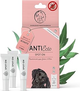 Annimally Floh- und Zeckenschutz Spot ON für Hunde - Effektives Zeckenmittel für Hunde, 3 Monate Langzeitschutz Flohmittel & Zeckenschutz - (20-30kg)