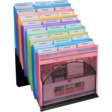 Amazon.com: Ultimate Office 8 Section High Capacity Black Wire Mesh ...