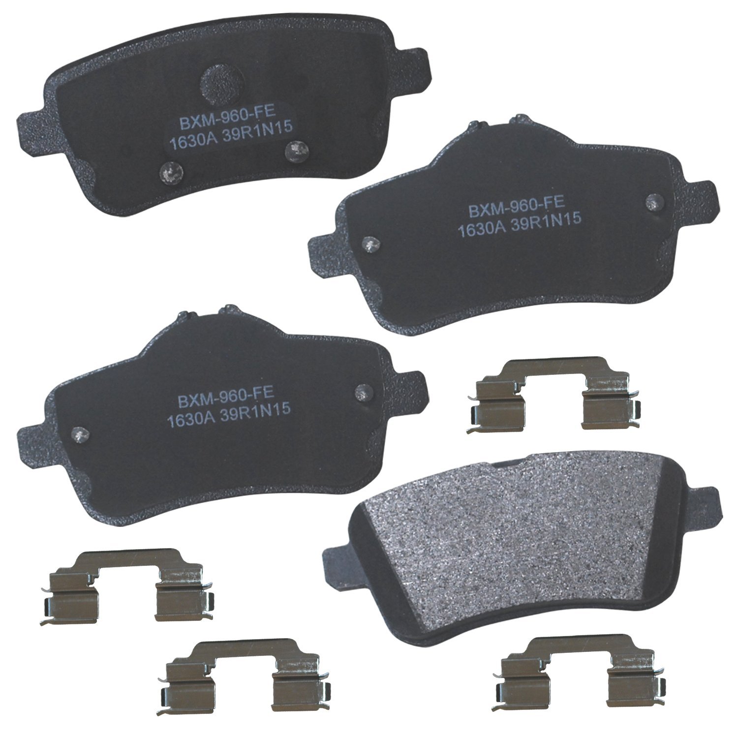 Bendix Premium SBM1630A Semi-Metallic Rear Brake Pads for Mercedes-Benz GL63 AMG 2016-2013, GLE63 AMG 2019-2016, GLE63 AMG S 2019-2016, GLS63 AMG 2019-2017, ML63 AMG 2015-2012