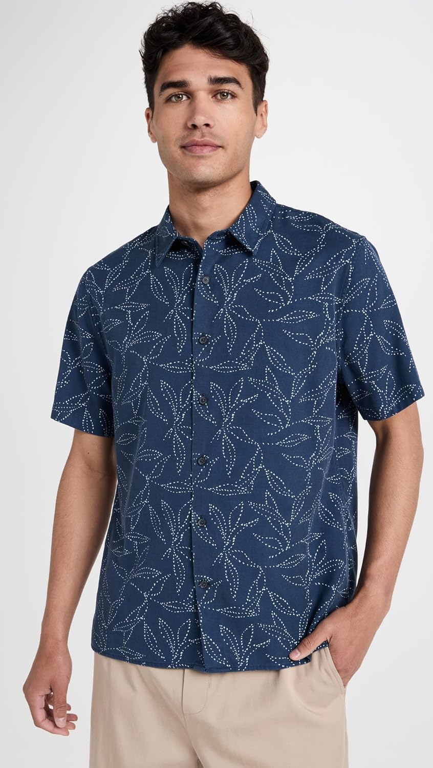 Vince Men's Dotted Leaf Shirt - Image 2