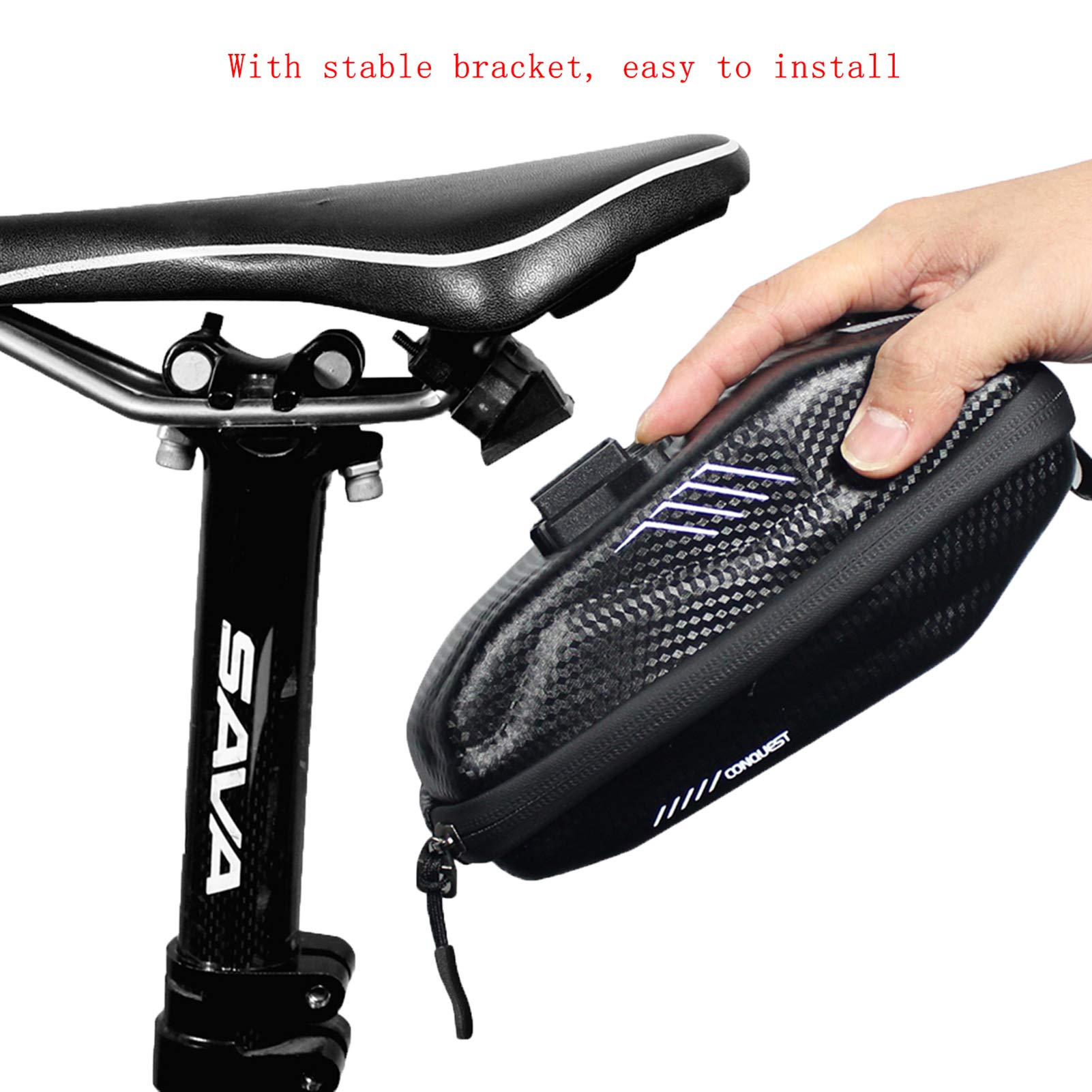 Sacoche De Selle étanche WILD MAN – Imperméable, Avec Support De Feu Arrière, Pour VTT Et Vélo De Route