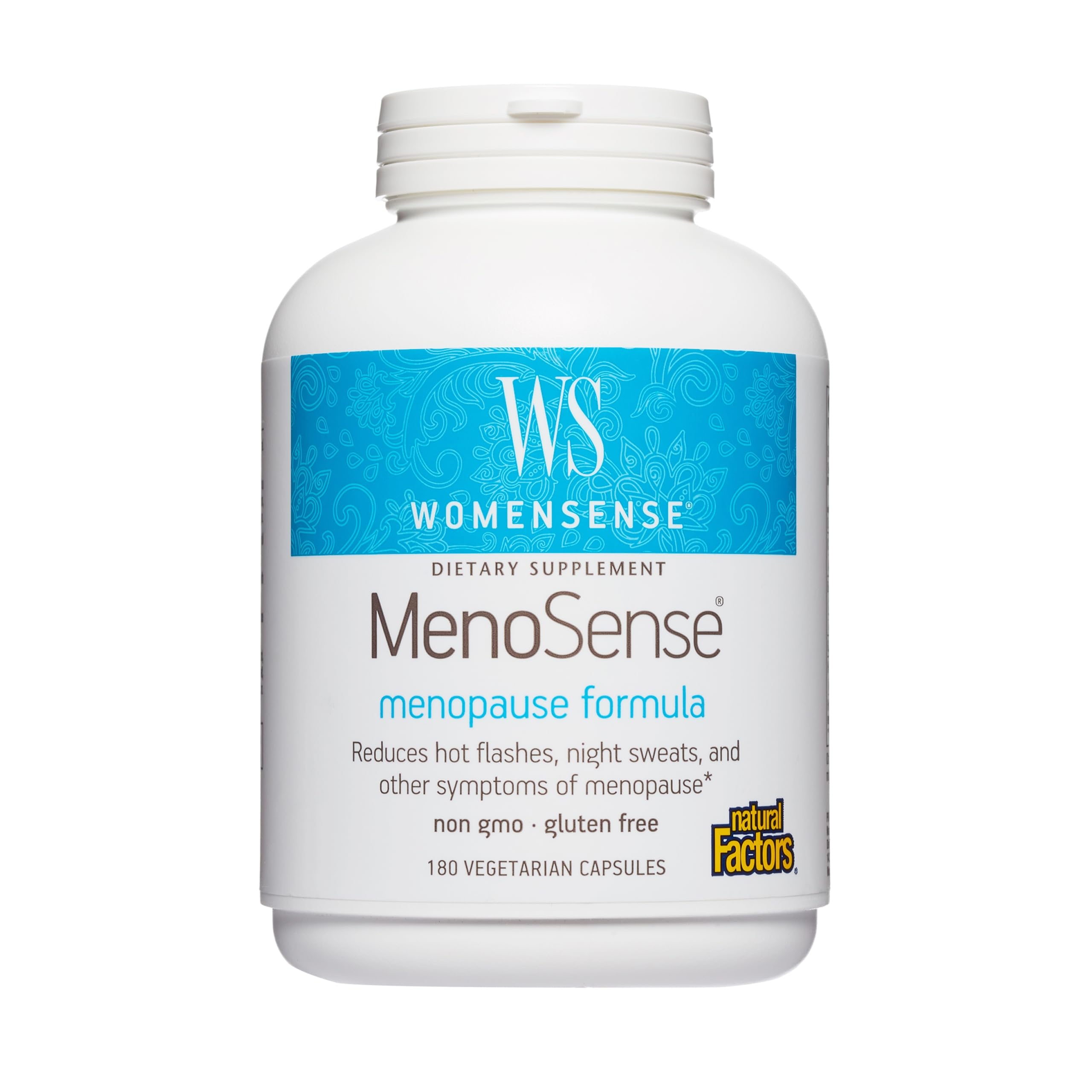 Natural Factors MenoSense Menopause Support Formula, 180 Vegetarian Caps