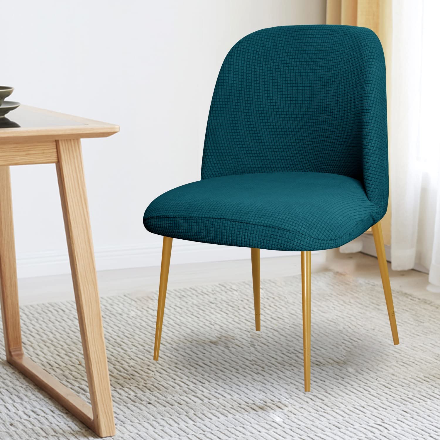 Housse de protection pour fauteuil extensible en velours contre les taches et l'usure