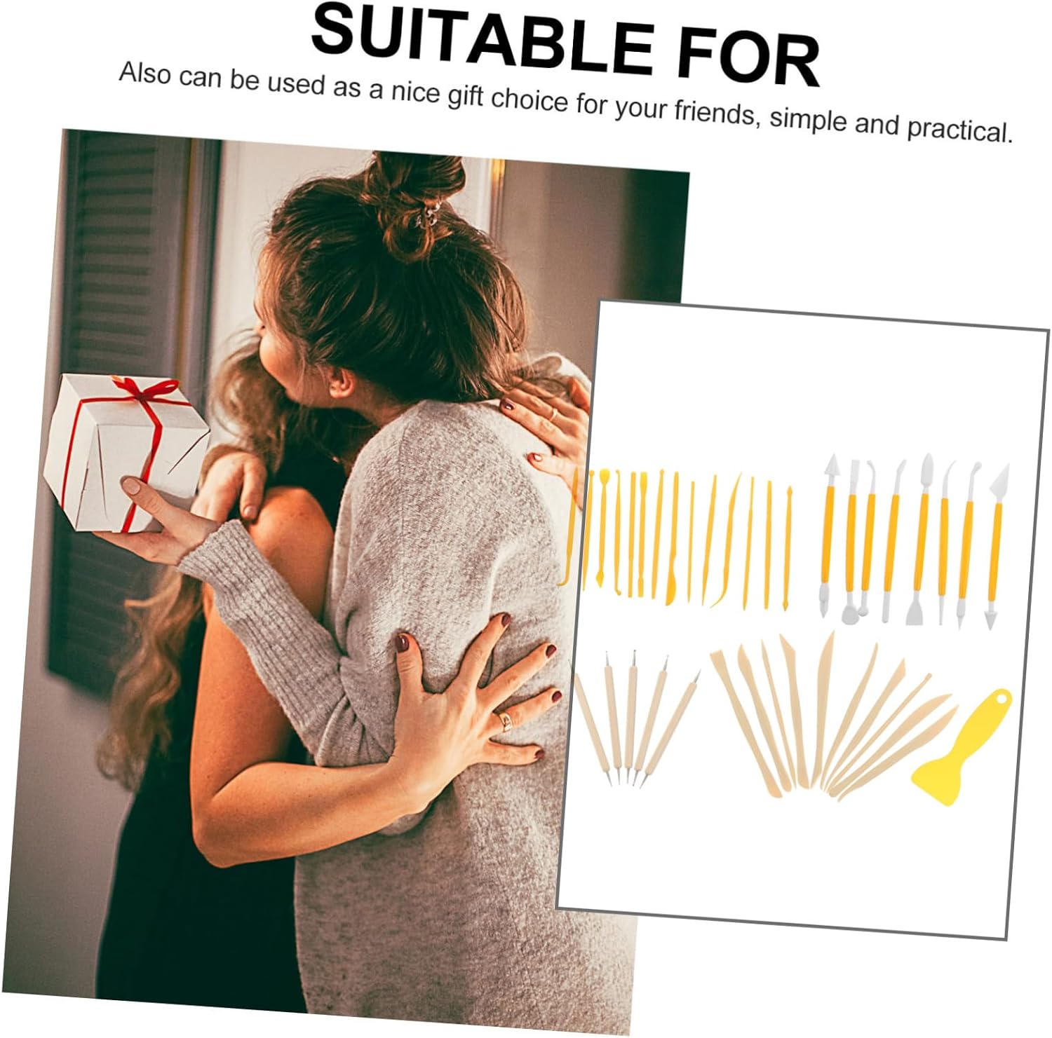 OSALADI 1Set DIY Clay Sculpting Tools Pottery Modeling Kit for Art Projects Durable Carving and Scraping Tools for Beginners and Professionals Clay Modelling Tools