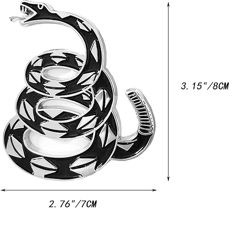 Miniatura 2 de OnlyYou.X Gadsden - Emblema de la bandera de Gadsden, calcomanía de serpiente de cascabel, compatible con camioneta universal y automóvil, color