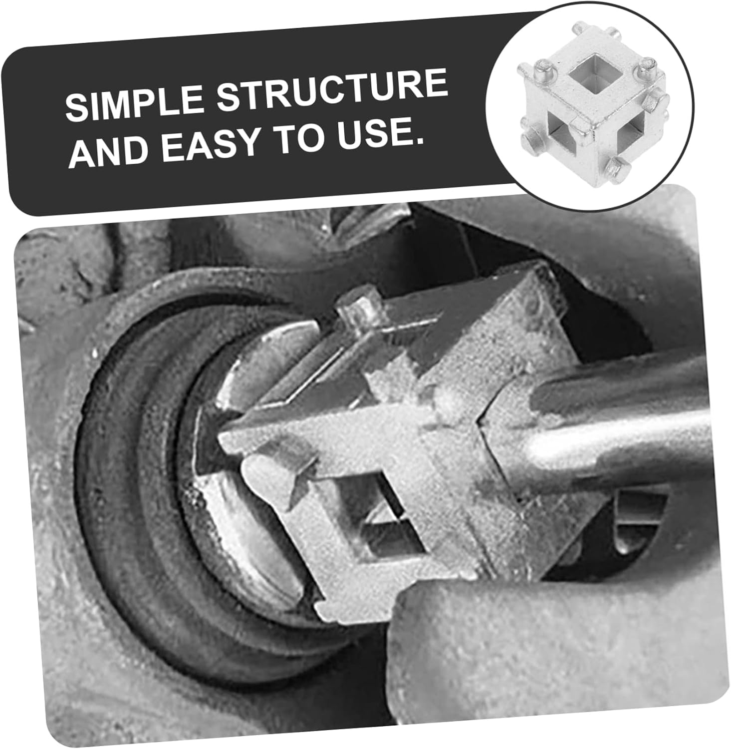 Rear Disc Brake Caliper Tool Car Brake Piston Tool Cube Caliper DIY Professionals