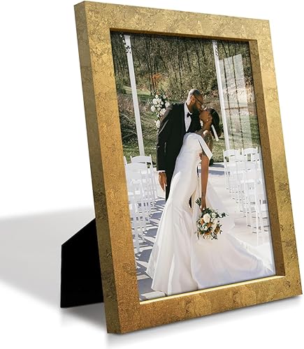 Miniatura 25 de Renditions Gallery - Marco para fotos de 11x14 pulgadas de estilo moderno de alta gama, hecho de madera maciza y cristal de alta definición listo
