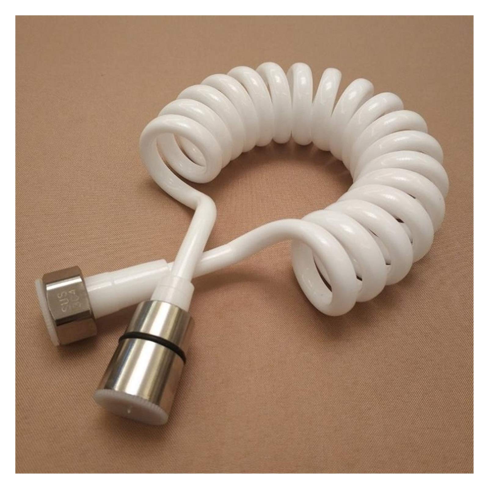 Austausch des Duschschlauchs, 1,5 m/2 m/3 m Teleskop-Brauseschlauch, EVA-Badezimmerfeder, flexibel for Wasserleitungen, Toiletten-/Bidet-Sprüher, Badezimmerzubehör, einfacher DIY-Austausch(Gray)