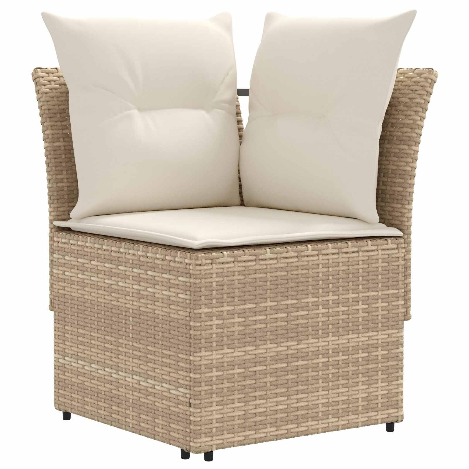 Genérico Juegos de Muebles 4 uds. Beige y Crema Ratán sintético,Mobiliario,Conjuntos de Muebles,90 x 90 x 68 cm-3422178