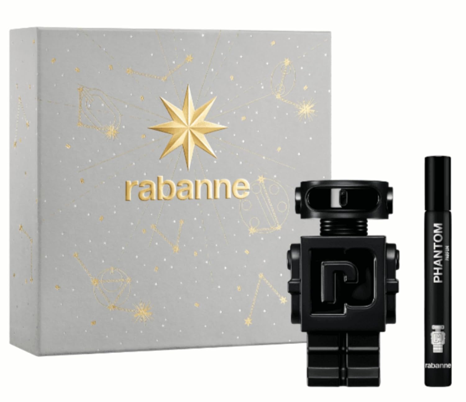 Paco Rabanne Phantom 2-Piece Gift Set for Men, (3.4 Ounce Parfum Spray + 0.33 Ounce Parfum Travel Spray) - Image 2