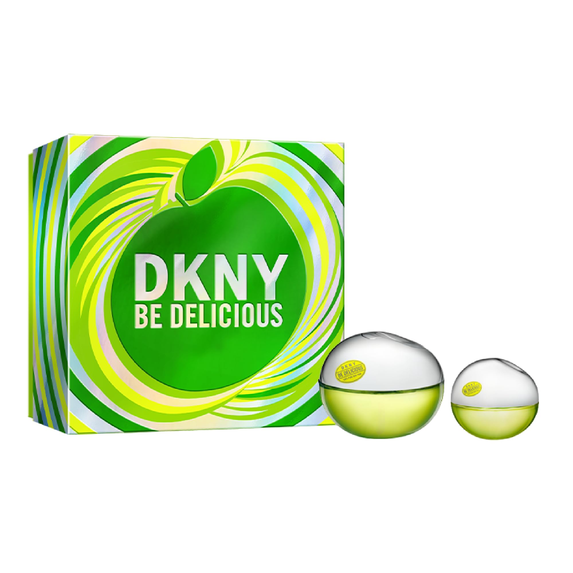 DKNY Be Delicious Pack Regalo Mujer - Eau de Parfum 100ml, Eau de Parfum 30ml - Fragancia Floral Afrutada, Larga Duración, Donna Karan New York