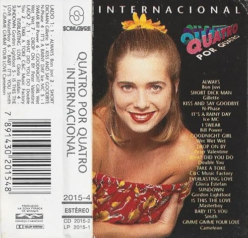 Quatro Por Quatro - Fita Cassete K7 Trilha Internacional Novela - 1994