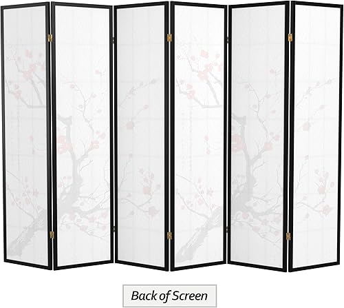 Miniatura 49 de Red Lantern SS-BLOSSOM-Black-4P - Divisor de habitación, 4 paneles, color negro Negro -,Natural,Rosewood,Miel,https://www.amazon.com/dp/undefined