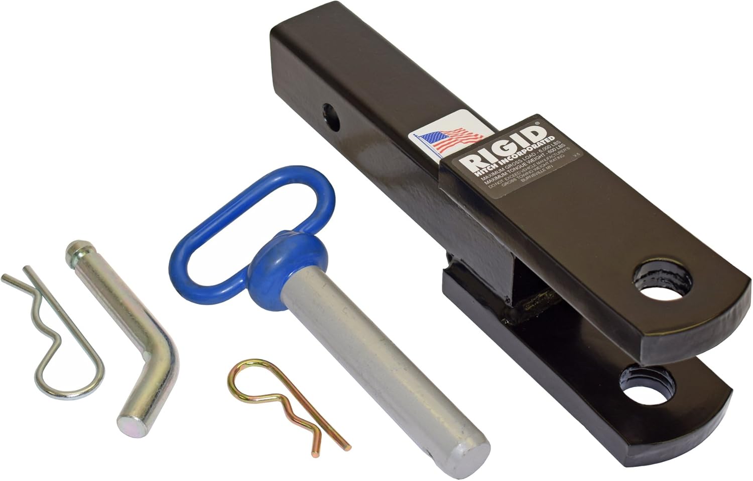 Rigid Hitch (RHC-9) Receiver Hitch Mounted Clevis for 2 Inch Receivers - Made in U.S.A.