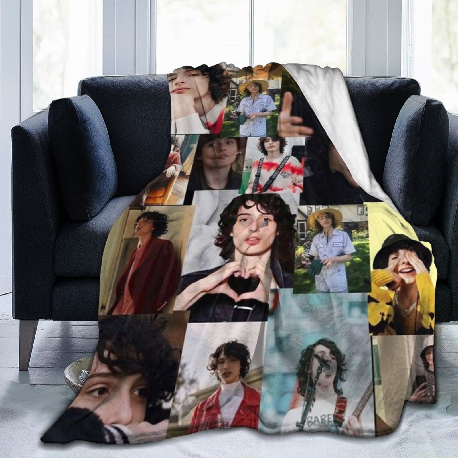Finn Wolfhard Multi Purpose Blanket Super Soft,Fluffy,Warm,Cozy,Plush,Thick,for Crib Sofa Chair Livi