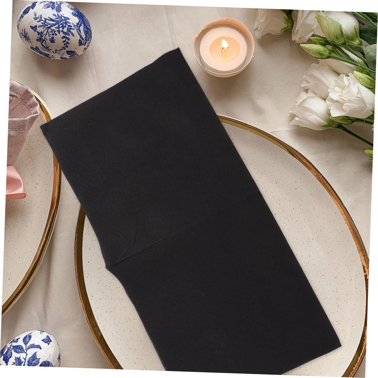 SOLUSTRE 100 Servilletas de Papel Elegantes y Gruesas para Cenas, Fiestas y Eventos Formales