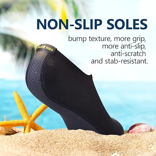 Miniatura 2 de JACKSHIBO Zapatos de agua para mujeres y hombres, zapatos de natación, calcetines de agua para cruceros, artículos esenciales para natación, agua,