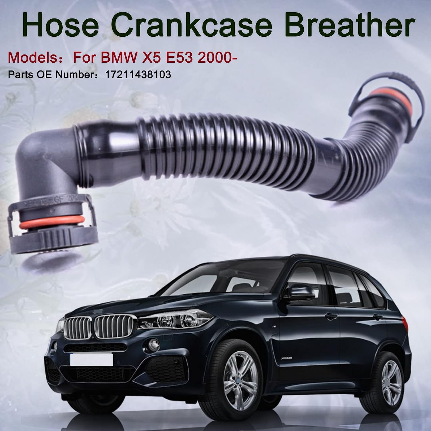 Car Pressure Hose for BMW X5 E53 2000 17211438103 M54 3.0L