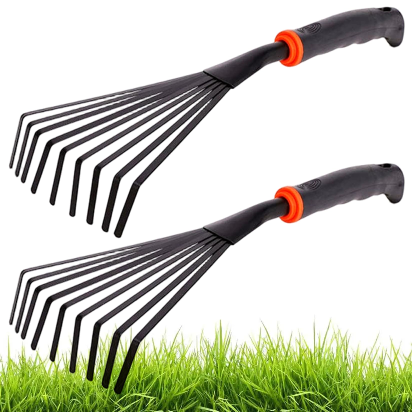 Râteaux à main de jardin anti-fatigue pour désherber et aérer le sol dur