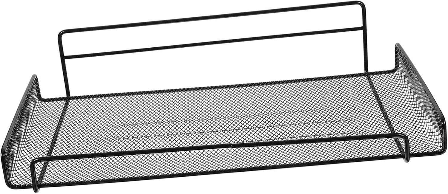 Black Iron Wall Mounted Router Shelf for Wifi Receivers and Devices
