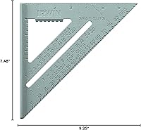 Vista 2 de IRWIN Herramientas Rafter Cuadrado, Aluminio, 7 Pulgadas (1794464), Plata