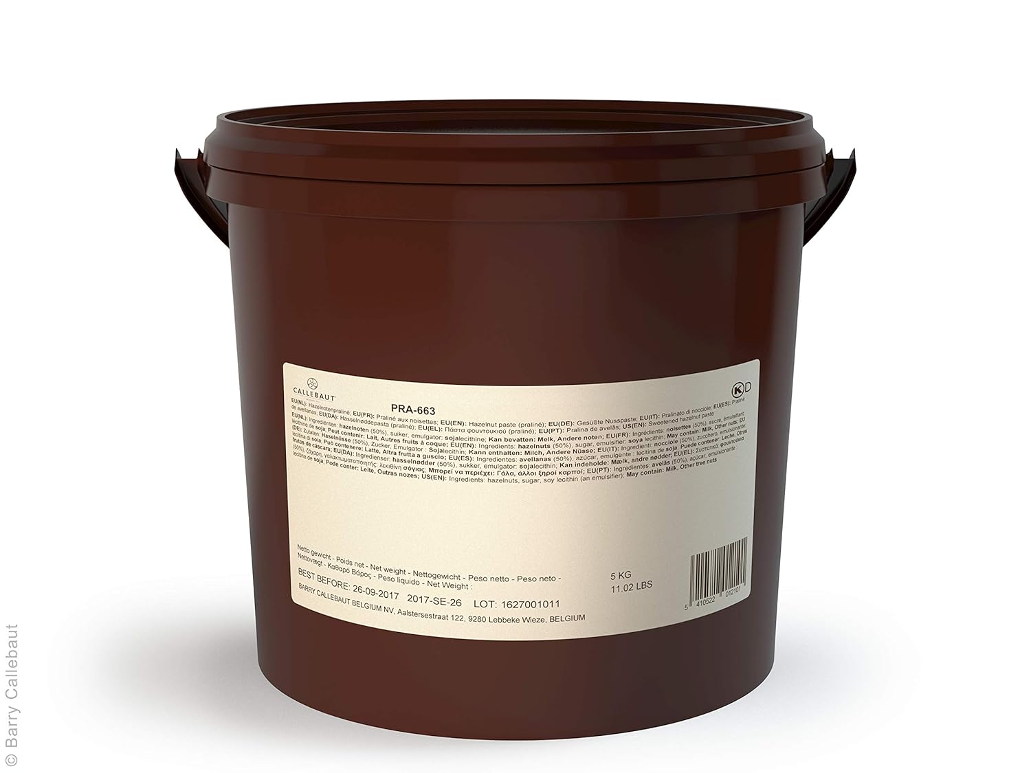 Callebaut Hazelnut Praline Paste With 50% Hazelnuts, 11.02 Pound