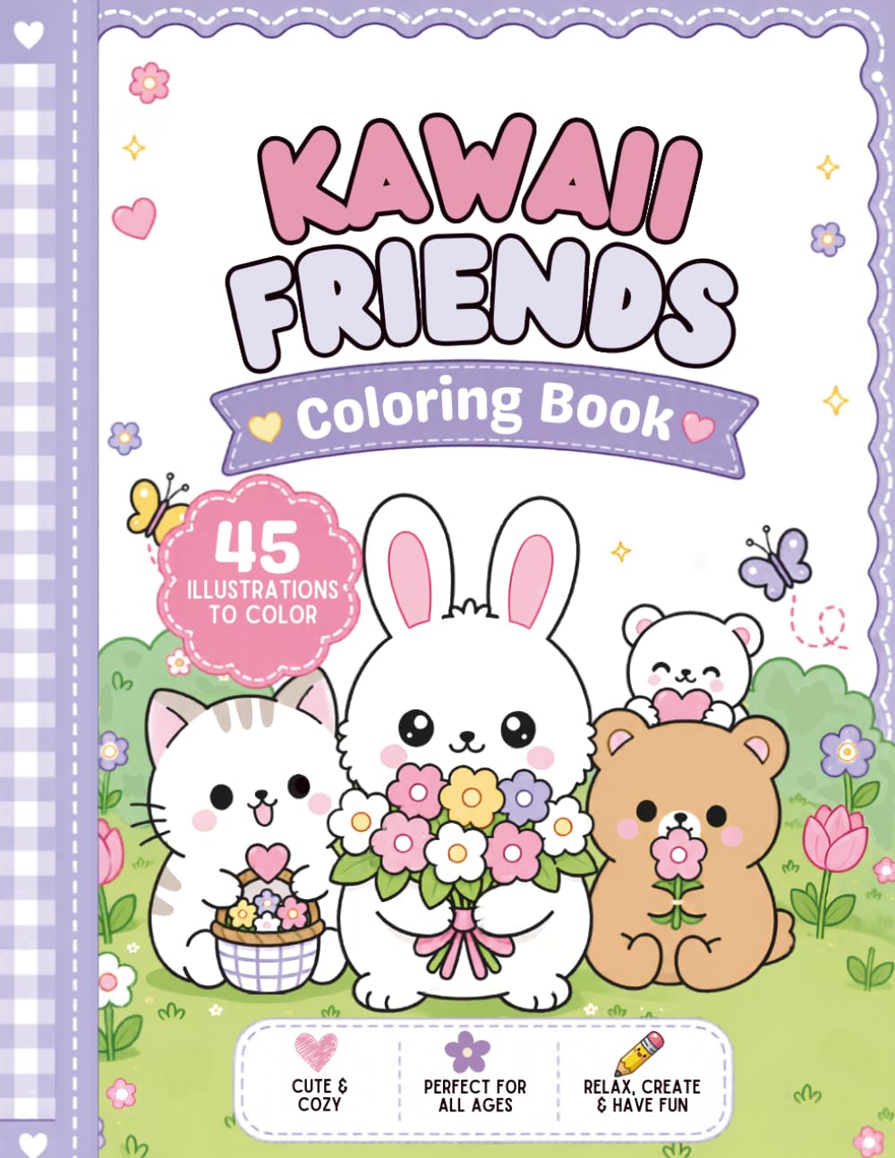 Kawaii Friends: Coloring Book