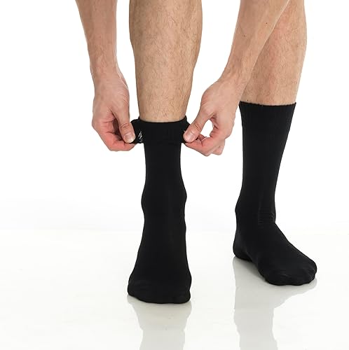 Miniatura 4 de Calcetines diabéticos para mujer, bambú de rayón de alta calidad, sin olor y transpirables, calcetines de pantorrilla, calcetines de cuello redondo,