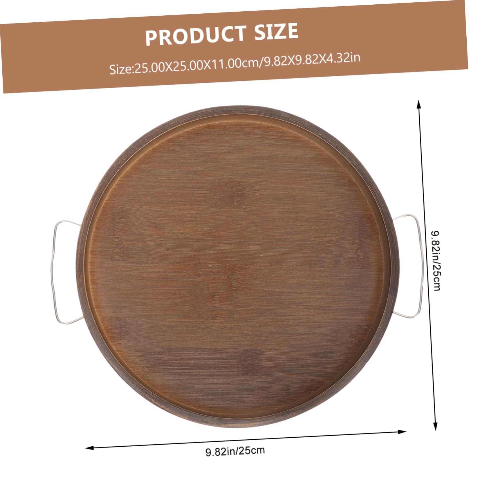 GRIRIW Bed Armrest Tray Decorative Trays Trim Tray Sofa Armrest Tray Foldable Cup Carrier Sofa Arm Table Foldable Tv Tray Table Sofa Drink Holder Coffee Table Tray Round Couch Wooden