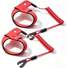 2PCS Universal Boat Kill Switch Lanyard,Emergency Stop Kill Safety Lanyard - Floating Wrist Tether Cord for Yamaha Outboard Jet Ski WaveRunner WaveVenture WaveRaider WaveJammer WaveBlaster FX140
