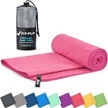 Fit-Flip Microfibre towel - compact, ultra lightweight & quick dry - perfect for gym, travel & beach - swimming towels for sports, camping & hiking