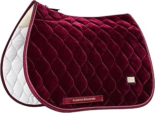 Harrison Howard General Purpose Saddle Pad for Horse Riding Training English Saddle Pad Soft Cushioning for Horse Back