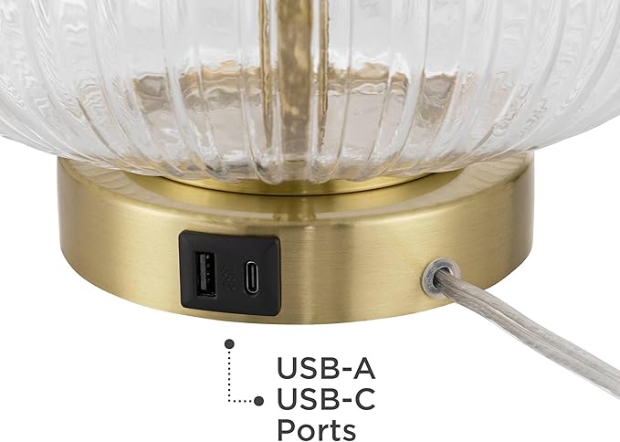 Lámpara de Mesa 360 Lighting 50.8 cm Vidrio y Metal miniatura 7