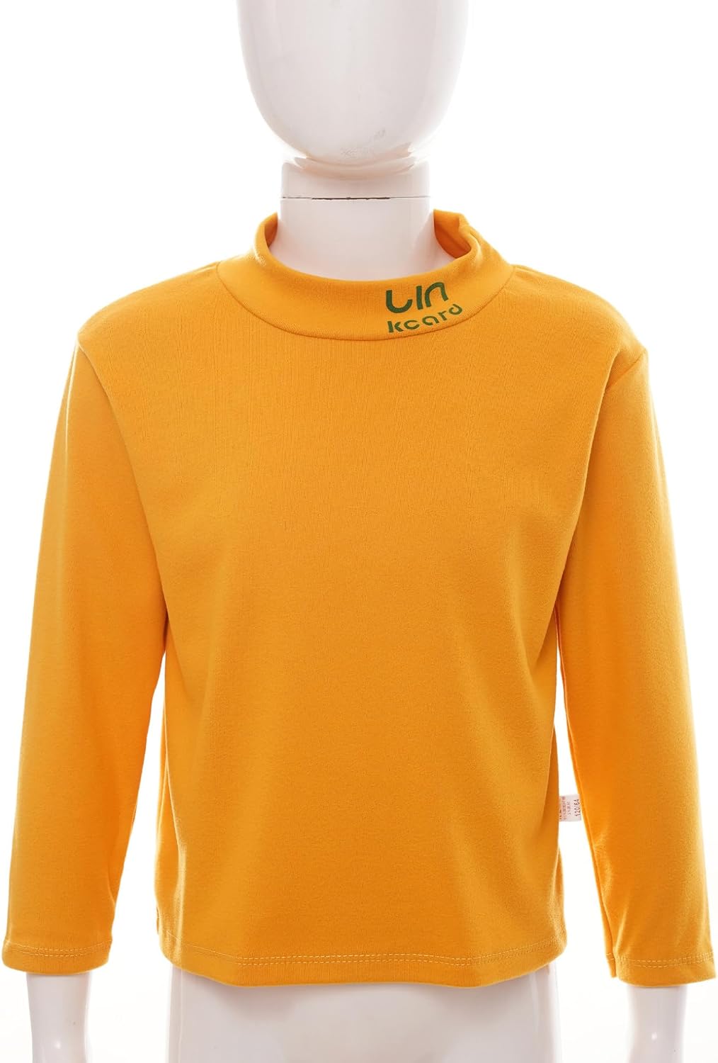Freebily Toddler Thermal Underwear Top Boys Girls Solid Undershirt Long Sleeve Letter Print Mock Neck Tee Shirts