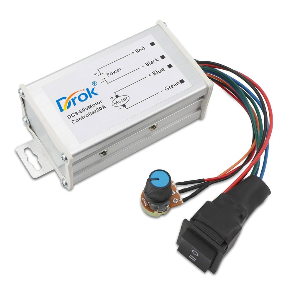 Amazon.co.jp: DROK モータースピードコントローラー DC 9V-60V