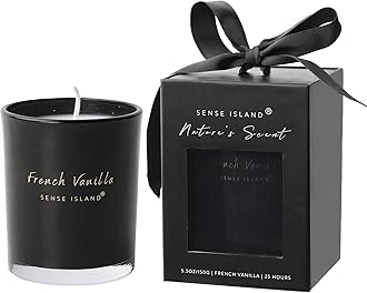 SENSE ISLAND Valentines Day Gift I Love You 3000 Hidden Message Candle Vanilla Scented with Premium Gift Box | Gift for Him or Her