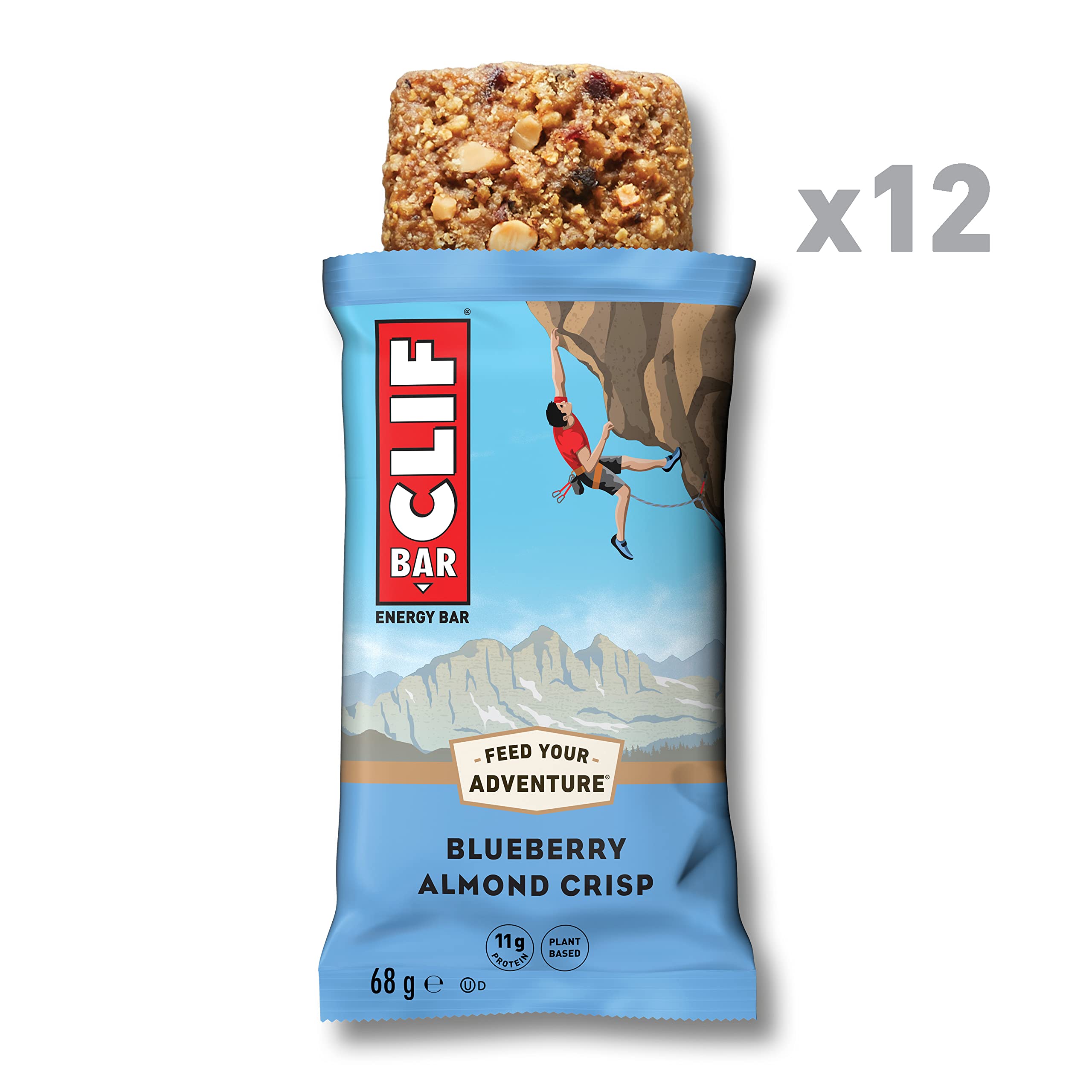 CLIF Bar Blueberry Crisp, 12x68g