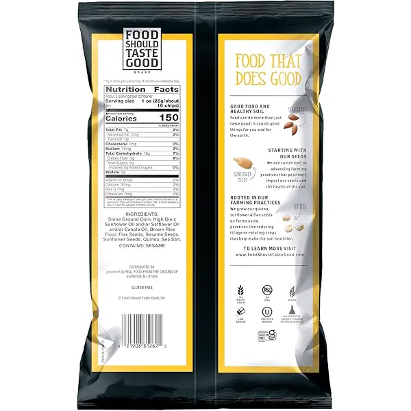 Food Should Taste Good Tortilla Chips, 5.5oz, Pack of 6 (Multigrain) 2