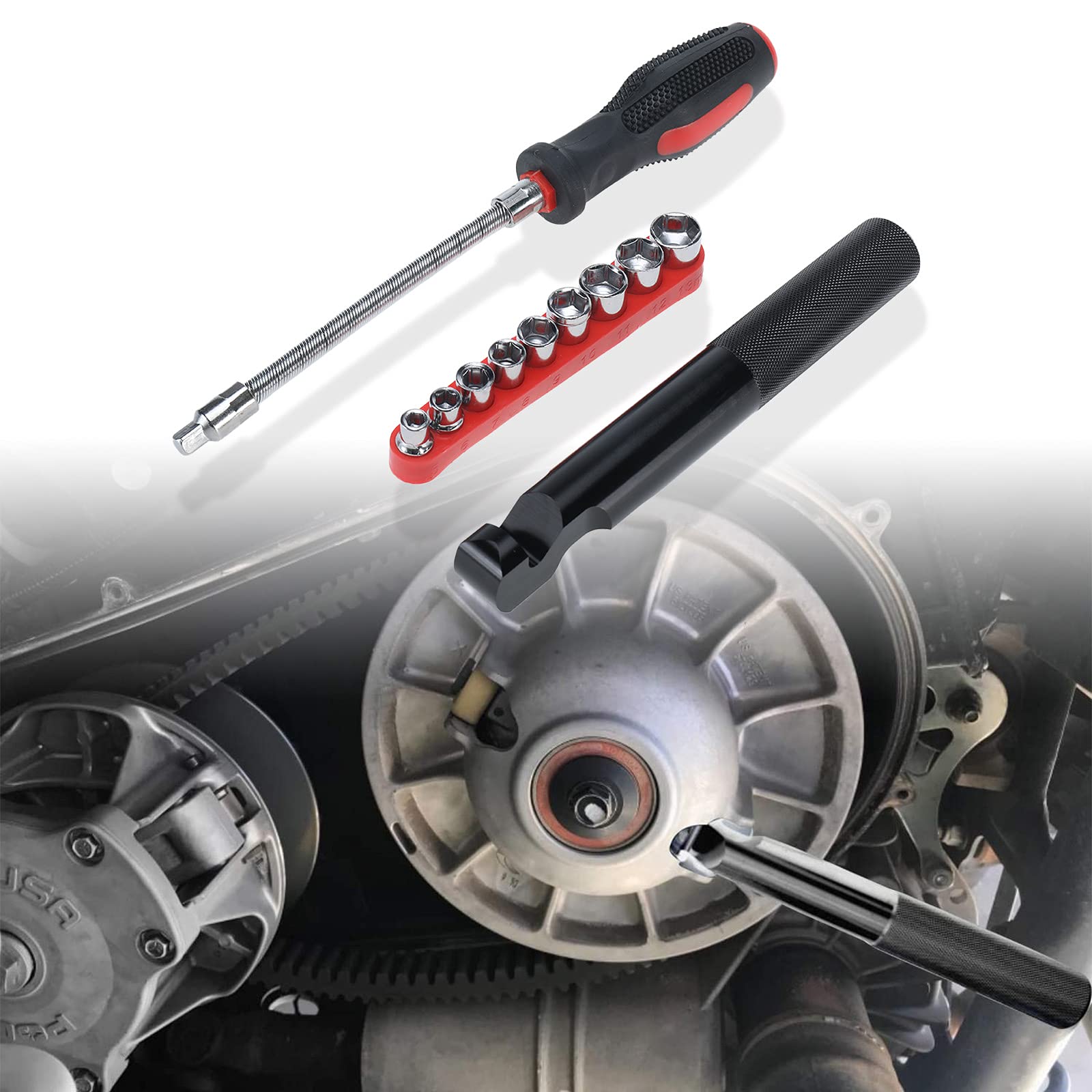 Labwork Belt Changing Tools & Clutch Cover Removal Tool Fit For Polaris Rzr 900 Xp4 1000