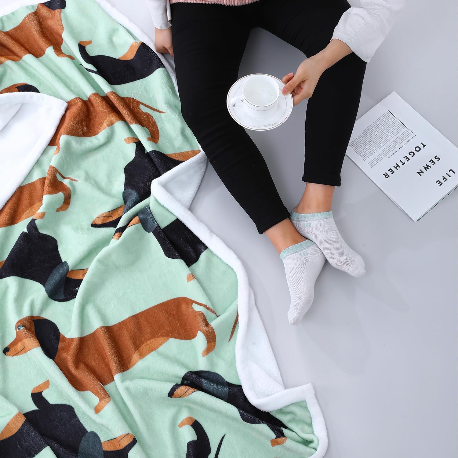 Dachshund Blankets, Weiner Dog Blanket, I Love Dachshunds Blanket for Adults Super Soft Dachshund Gifts for Dog Lovers (Dachshund 1, 47" x 60") - Image 7