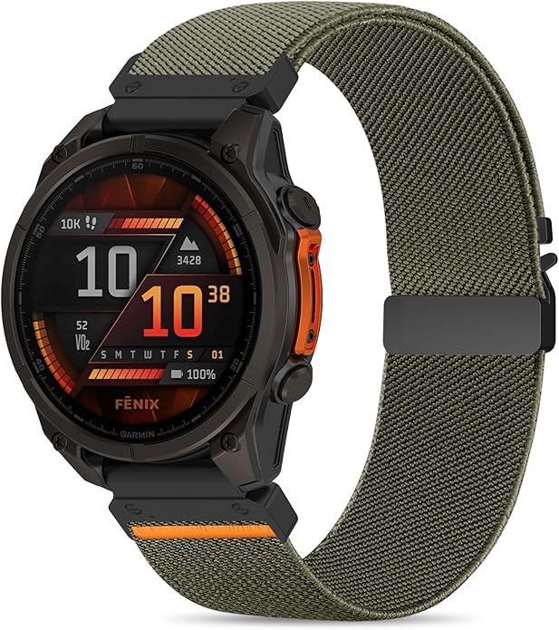 Correa 26mm Hebilla Paracaídas Compatible Garmin Fenix 6X/7X/5X/8 51mm miniatura 8