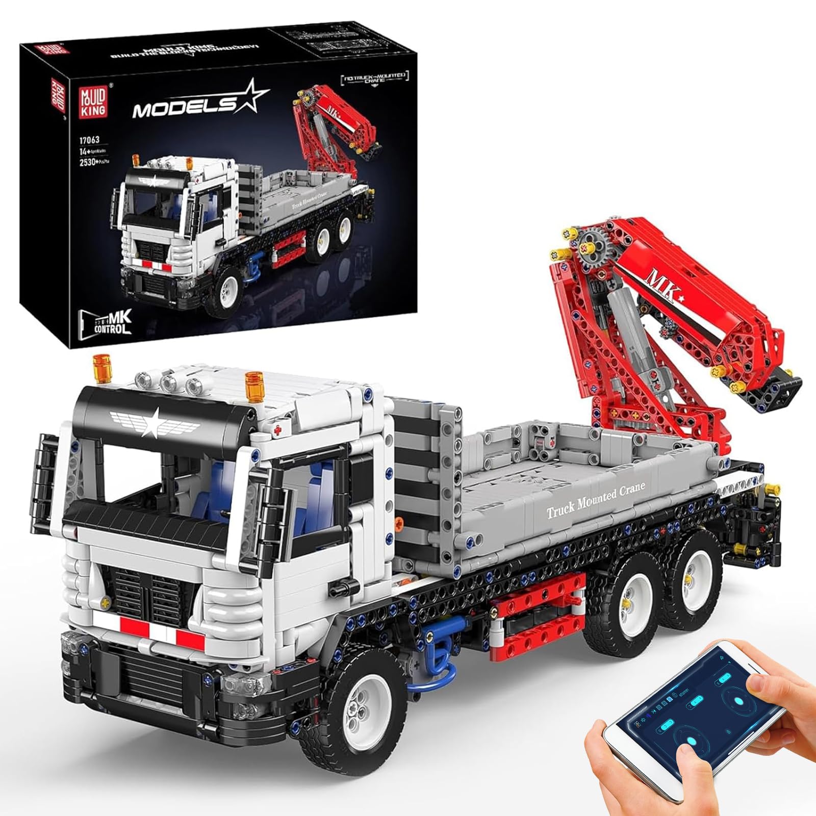 Grue De Démolition Télécommandée Mould King - 4195 Pièces, Contrôle Par Appli, Motorisée - Jouet Construction Adulte/enfant