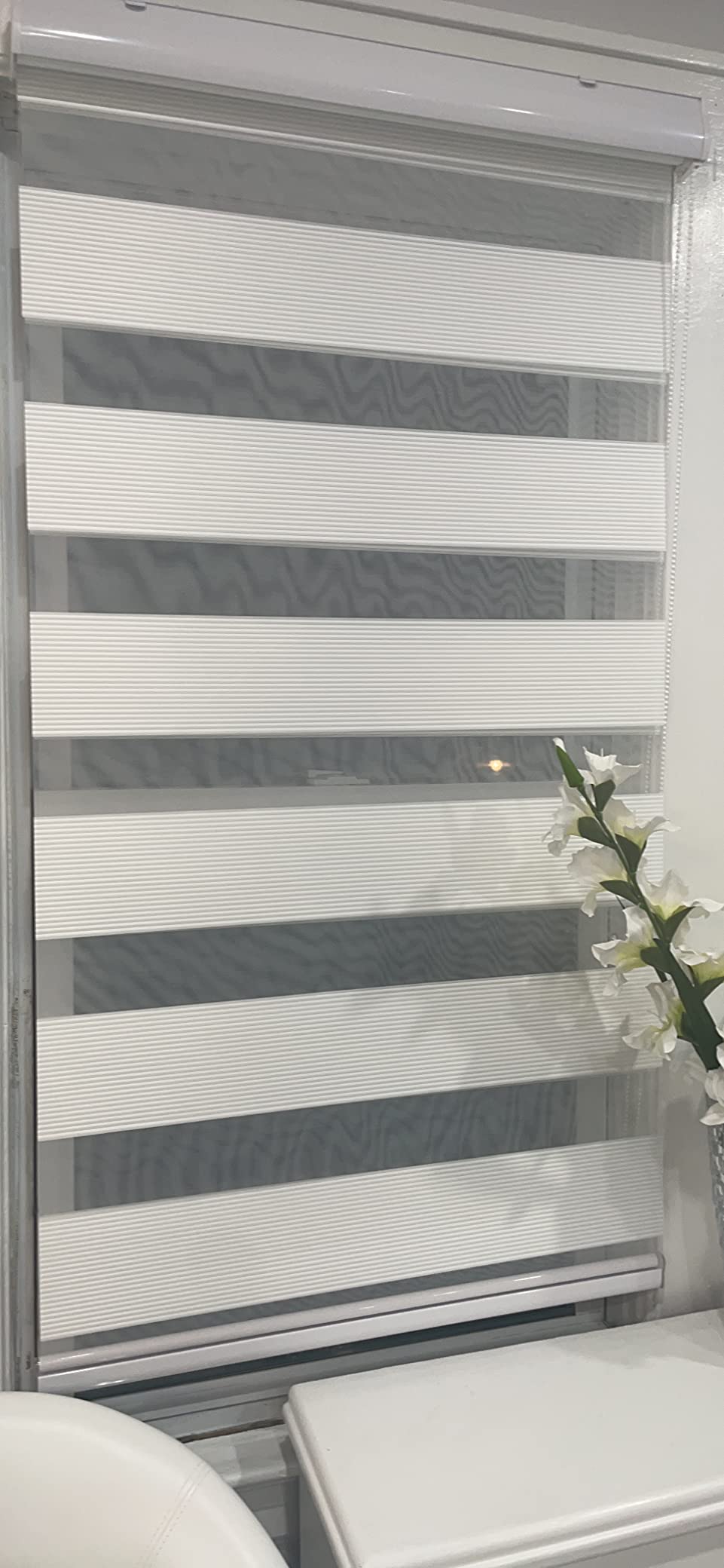 9/mo Finance Allbright Zebra Window Blinds for Home Office, Dual Layer Roller Shade Room